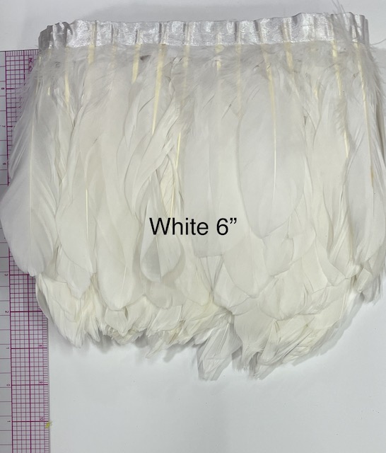 Nagorie White Feather 6\"